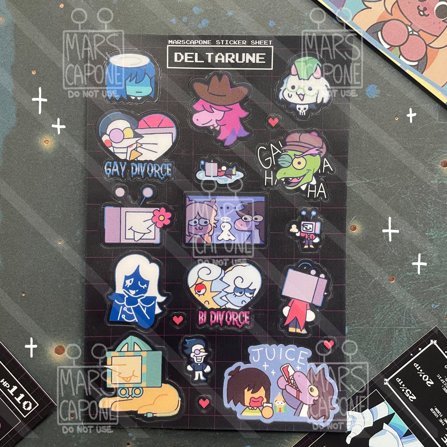 Deltarune Sticker Sheet v2
