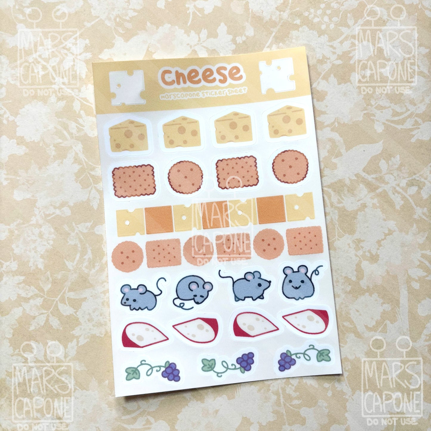 Cheese Sticker Sheet