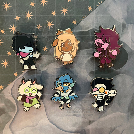 Deltarune Enamel Pins