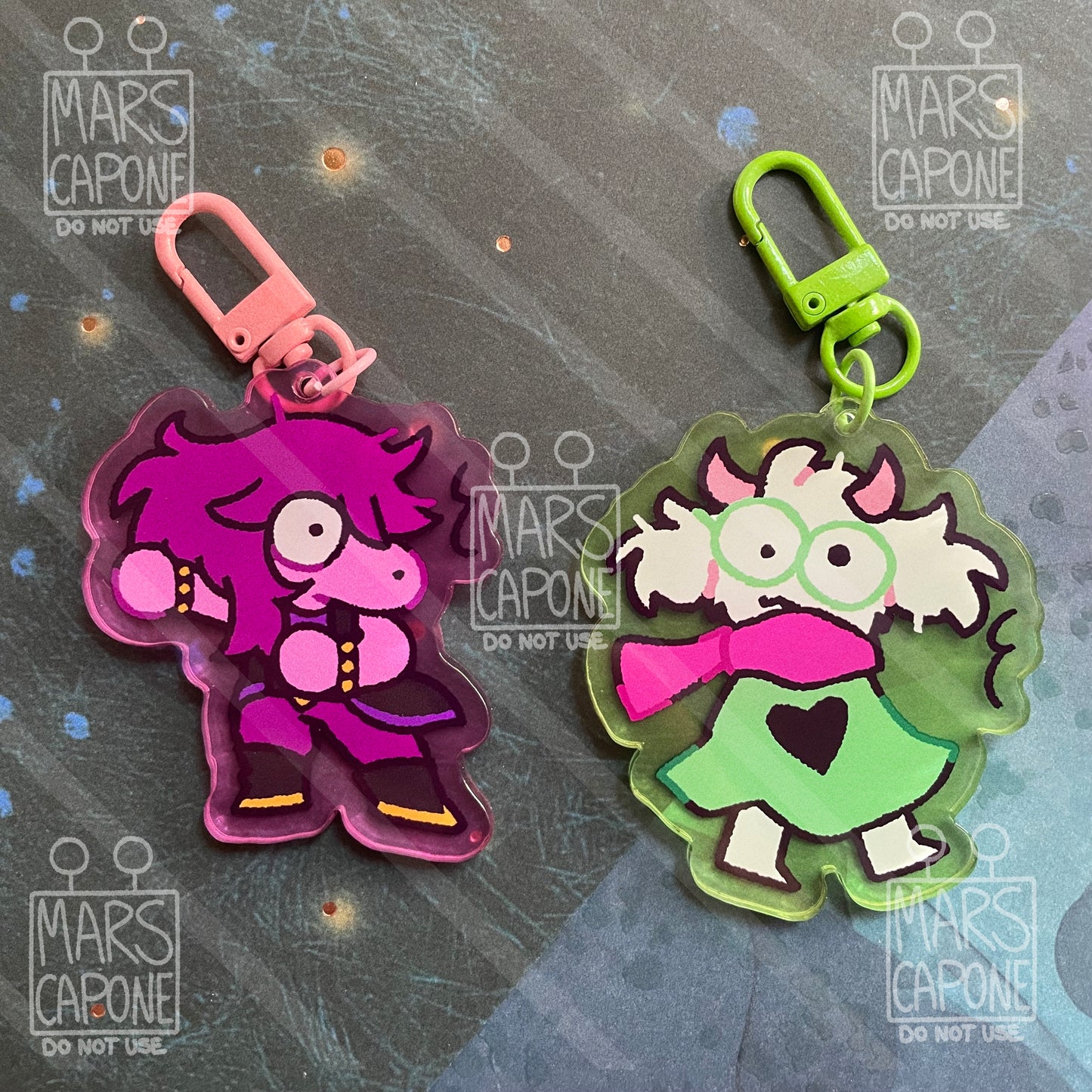 Deltarune SHOCK Keychains