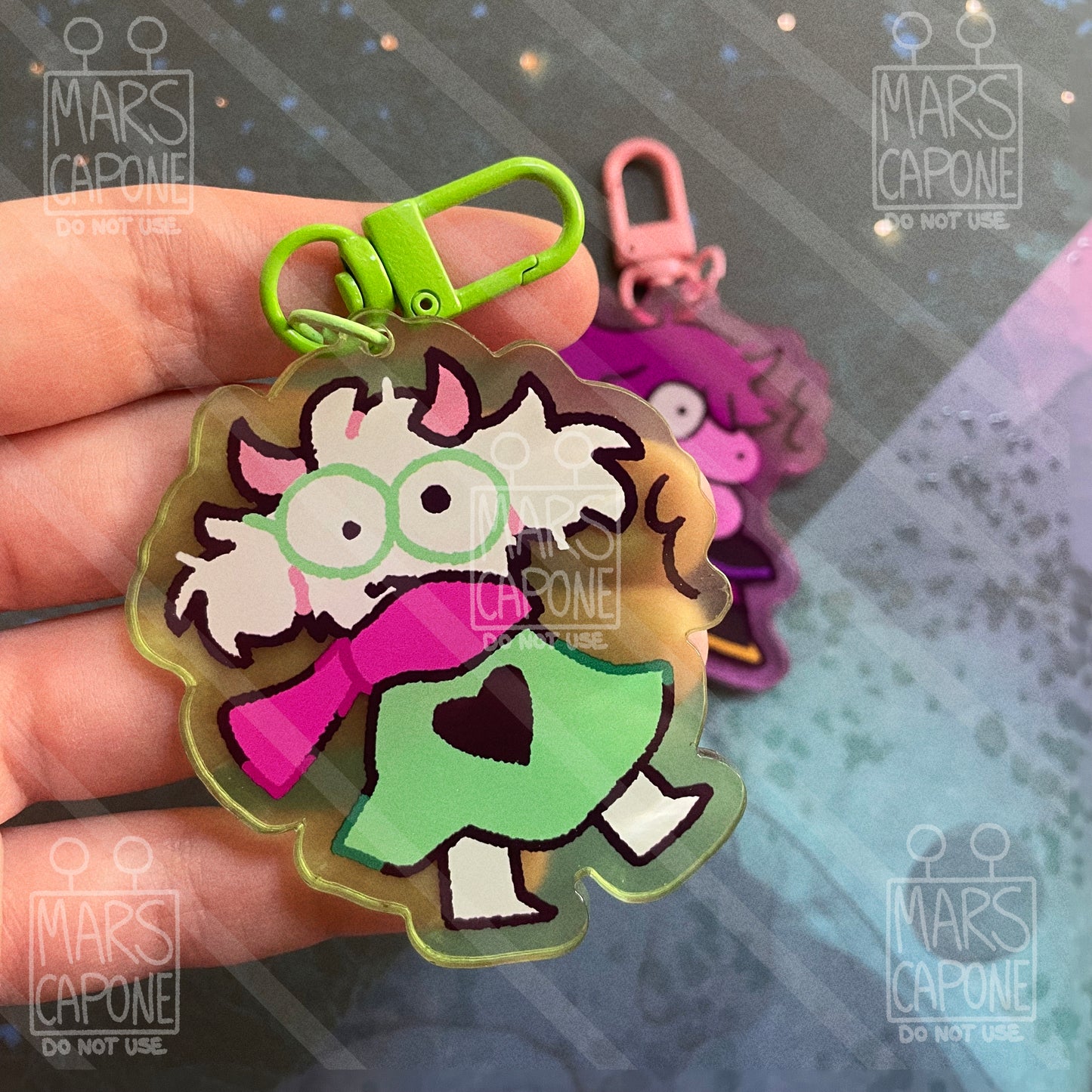 Deltarune SHOCK Keychains