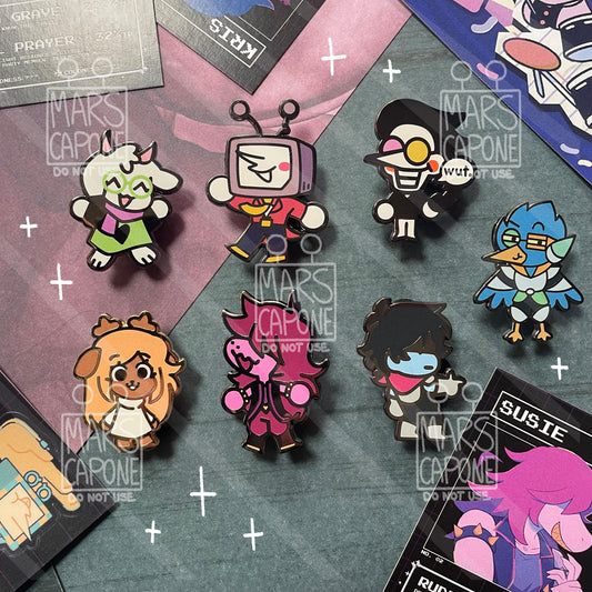 Deltarune Enamel Pins