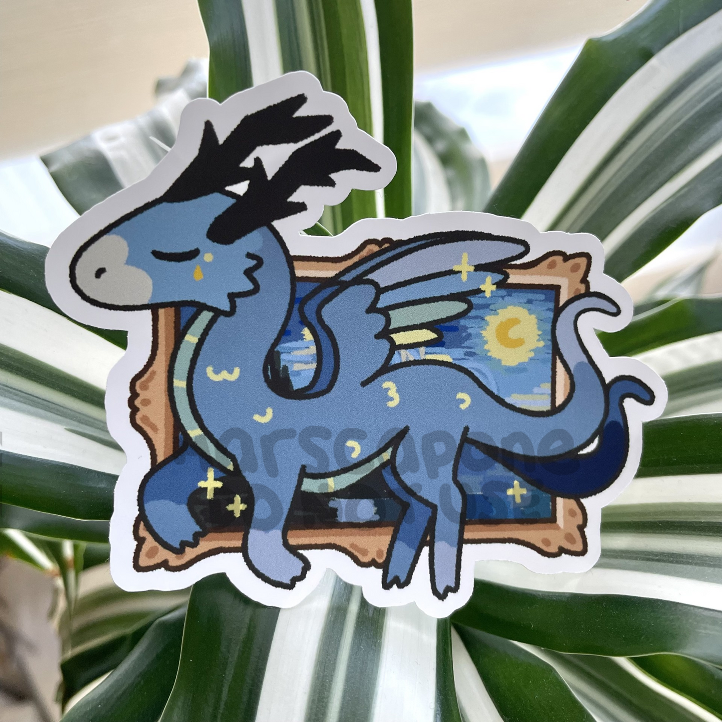Famous Painting Dragon Stickers