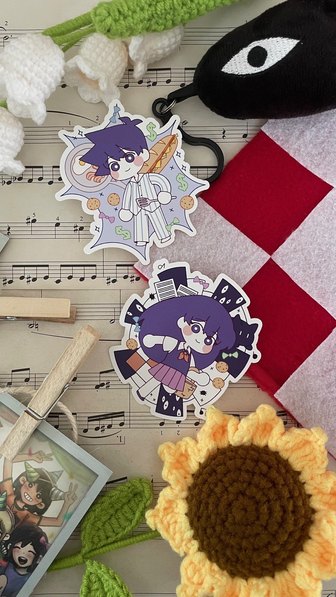 Omori SMASH Stickers