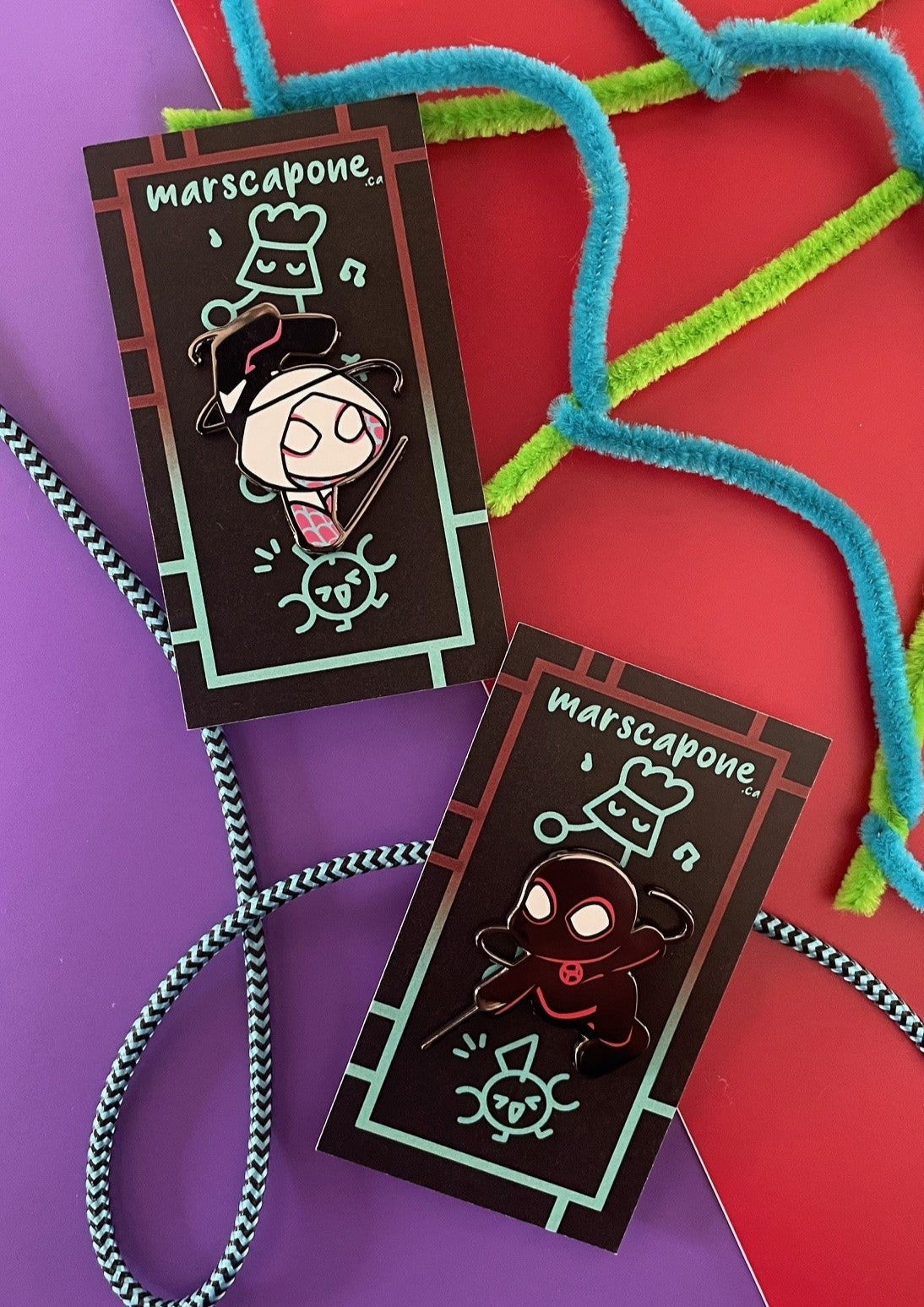 Spiderverse Enamel Pins