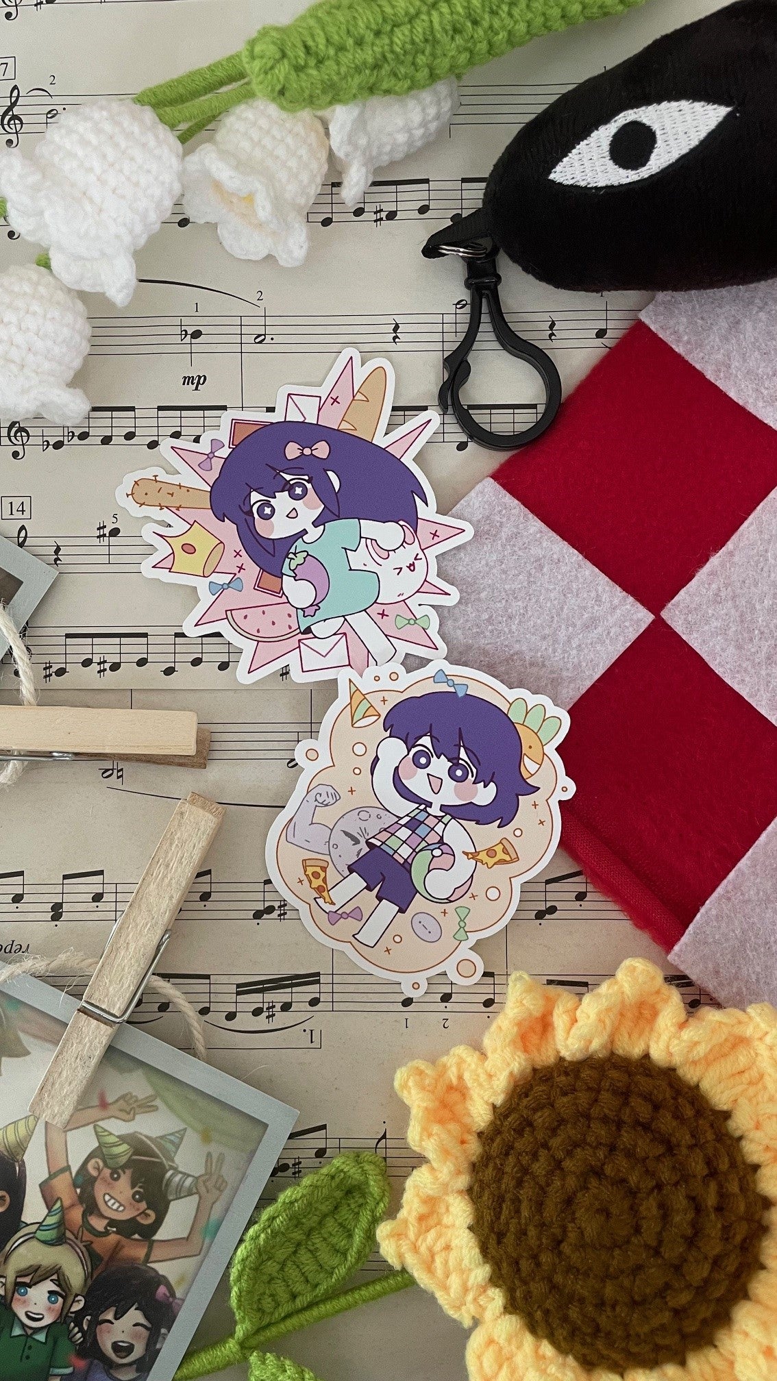 Omori SMASH Stickers