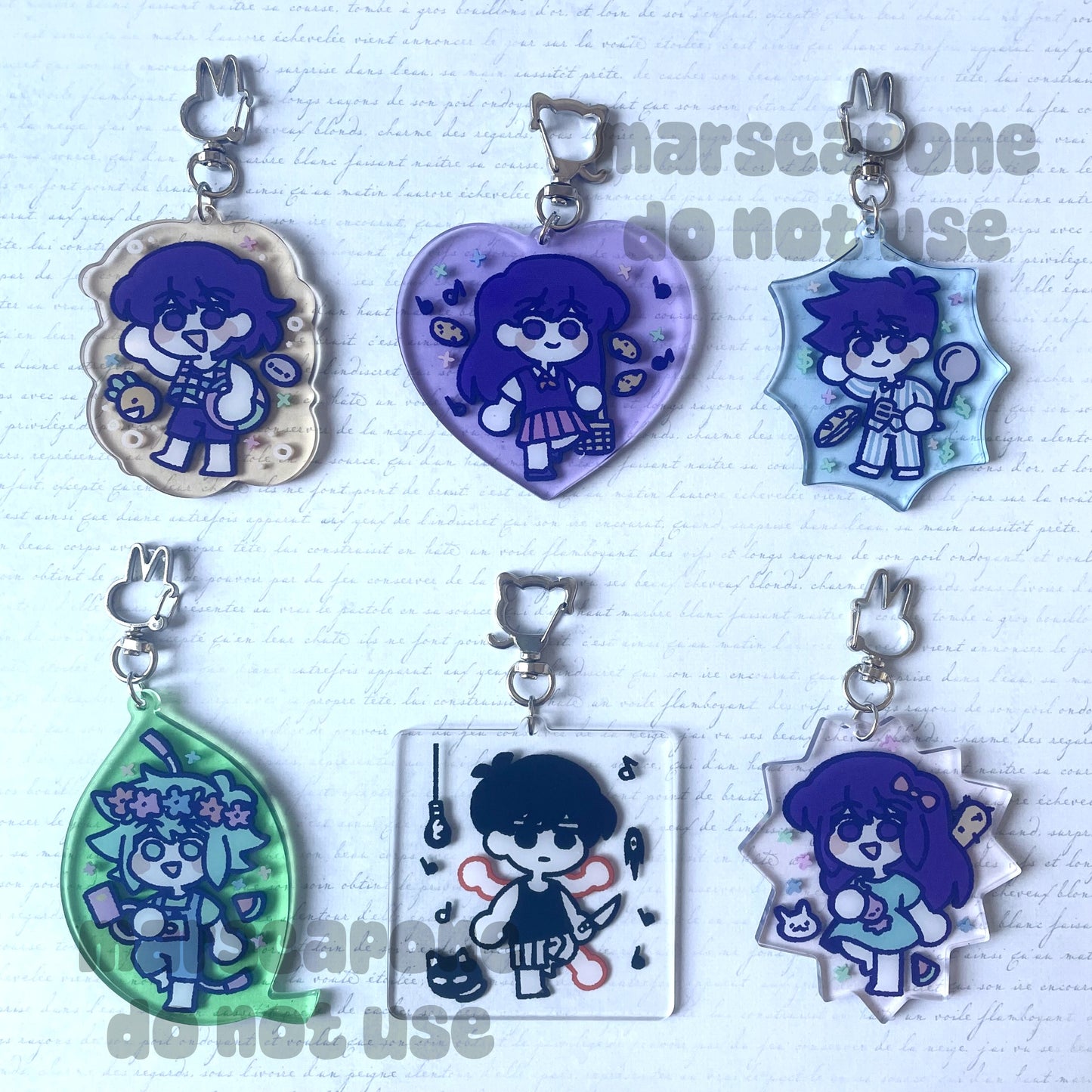 Omori SMASH Keychains