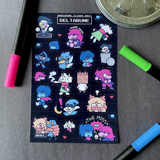 Deltarune Sticker Sheet